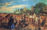 William Maw Egley, A Harvest Scene in Norfolk